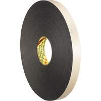 Double-Coated Foam Tape, 33 m (108') L x 12.7 mm (1/2") W, 62 mils, Polyethylene M & M Nord Ouest Inc