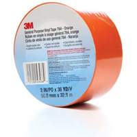 764 General-Purpose Vinyl Tape, 50.8 mm (2") W x 32.9 m (108') L, 5 mils, Orange M & M Nord Ouest Inc