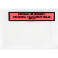 Packing List Envelope, 5-1/2" L x 4-1/2" W, Endloading Style M & M Nord Ouest Inc