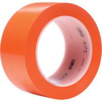471 Vinyl Tape, 50.8 mm (2") W x 32.9 m (108') L, 5.2 mils, Orange M & M Nord Ouest Inc