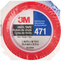 471 Vinyl Tape, 25.4 mm (1") W x 32.9 m (108') L, 5.3 mils, Red M & M Nord Ouest Inc