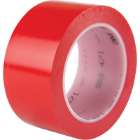 471 Vinyl Tape, 50.8 mm (2") W x 32.9 m (108') L, 5.3 mils, Red M & M Nord Ouest Inc