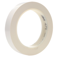 471 Vinyl Tape, 25.4 mm (1") W x 32.9 m (108') L, 5.3 mils, White M & M Nord Ouest Inc
