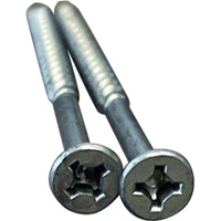 Phillips/Square Particle Board Screw, #8 x 3" L, Plain M & M Nord Ouest Inc