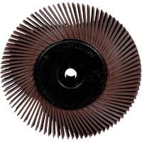 Radial Bristle Brushes for Bench Grinders, 36X Grit, 6" Dia. M & M Nord Ouest Inc