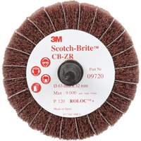 Scotch-Brite Combi-Wheel, 2-1/2" Dia., 120 Grit, Aluminum Oxide M & M Nord Ouest Inc