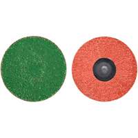 Disque de toile &agrave; changement rapide Zirc Plus, 3" dia., Grain 120, Alumine de zirconium M & M Nord Ouest Inc