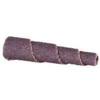 Cartouche de bande abrasive conique ALO, 60 Grain, 3/4" dia., Oxyde d'aluminium, 1-1/2" lo, 3/16" Dimension de l'arbre M & M Nord Ouest Inc