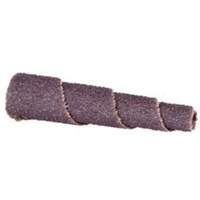 Cartouche de bande abrasive conique ALO, 60 Grain, 3/4" dia., Oxyde d'aluminium, 2" lo, 3/16" Dimension de l'arbre M & M Nord Ouest Inc