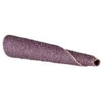 Cartouche de bande abrasive conique ALO, 100 Grain, 5/16" dia., Oxyde d'aluminium, 1-1/2" lo, 1/4" Dimension de l'arbre M & M Nord Ouest Inc