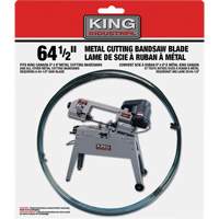 Bandsaw Metal Blade, Carbon Steel, 64-1/2" L x 1/2" W x 0.025" Thick, 24 TPI M & M Nord Ouest Inc