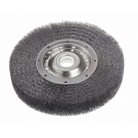 Brosses rotatives &agrave; fils cr&ecirc;p&eacute;s - Face large, 6" dia., Fils 0,0118", Arbre 2" M & M Nord Ouest Inc