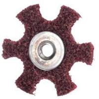 Disque abrasif en forme d'&eacute;toile pour pr&eacute;paration de surface Abrasotex , 3" dia., Grain Moyen, Oxyde d'aluminium M & M Nord Ouest Inc