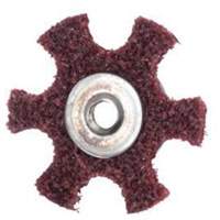 Disque abrasif en forme d'&eacute;toile pour pr&eacute;paration de surface Abrasotex , 2" dia., Grain Moyen, Oxyde d'aluminium M & M Nord Ouest Inc