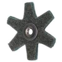 Disque abrasif en forme d'&eacute;toile pour pr&eacute;paration de surface Abrasotex , 2" dia., Grain Tr&egrave;s fin, Oxyde d'aluminium M & M Nord Ouest Inc