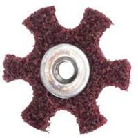 Disque abrasif en forme d'&eacute;toile pour pr&eacute;paration de surface Abrasotex , 4" dia., Grain Moyen, Oxyde d'aluminium M & M Nord Ouest Inc