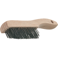 Brosses de grattage &agrave; manche &agrave; patin, garnissage en V, Acier, 4 x 16 rangs de fils, Longueur 19-3/4" M & M Nord Ouest Inc