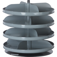 Modules de stockage Rotabin, 60 lb Capacit&eacute; par niveau, 4 Niveau(x), 18-1/2" ha x 17" dia M & M Nord Ouest Inc