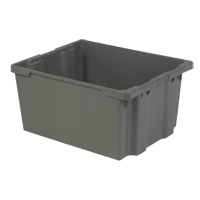 Contenants Stack-N-Nest Polylewton, 15,1" x 30,1" x 24", Gris M & M Nord Ouest Inc