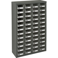 Casiers pour pi&egrave;ces KPC-400, Acier galvanis&eacute;, 48 tiroirs, 22-3/5" x 8-7/10" x 36-9/10", Gris M & M Nord Ouest Inc