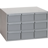 Industrial Drawer Cabinets, 9 Drawers, 17-1/4" W x 11-5/8" D x 10-7/8" H, Grey CA942 | M & M Nord Ouest Inc