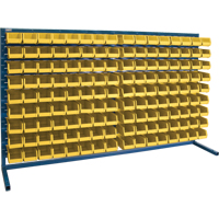 Rayonnage &agrave; persienne avec bacs, 144 bacs, 72" la x 15" p x 40" h M & M Nord Ouest Inc