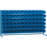 Rayonnage &agrave; persienne avec bacs, 72 bacs, 72" la x 15" p x 40" h M & M Nord Ouest Inc