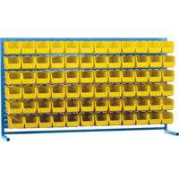 Rayonnage &agrave; persienne avec bacs, 72 bacs, 72" la x 15" p x 40" h M & M Nord Ouest Inc