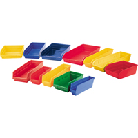 Bacs de rangement pour tablettes, 11-1/8" la x 4" H x 11-5/8" p, Jaune, Capacit&eacute; 30 lb M & M Nord Ouest Inc