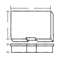 Boîte &agrave; compartiments, Plastique, 15-1/2" la x 11-3/4" p, 2-1/2" h, Gris M & M Nord Ouest Inc