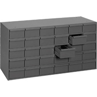Casiers &agrave; tiroirs industriels, 30 tiroirs, 33-3/4" la x 11-5/8" p x 17-3/4" h, Gris M & M Nord Ouest Inc