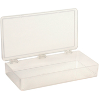 Boîte à compartiments K-Resin, Plastique, 4" la x 8" p, 1-3/16" h, Transparent CB709 | M & M Nord Ouest Inc
