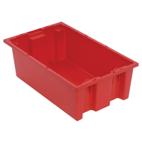 Contenants Stack & Nest, 6" x 18" x 11", Rouge M & M Nord Ouest Inc