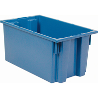 Contenants Stack & Nest, 9" x 18" x 11", Bleu M & M Nord Ouest Inc