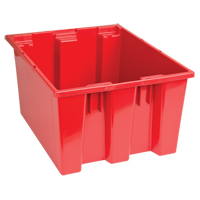 Contenants Stack & Nest, 10" x 19,5" x 15,5", Rouge M & M Nord Ouest Inc