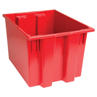 Contenants Stack & Nest, 13" x 19,5" x 15,5", Rouge M & M Nord Ouest Inc