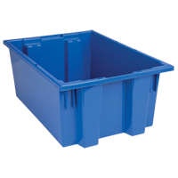 Contenants Stack & Nest, 8" x 19,5" x 13,5", Bleu M & M Nord Ouest Inc