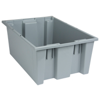 Contenants Stack & Nest, 8" x 19,5" x 13,5", Gris M & M Nord Ouest Inc
