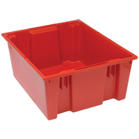 Contenants Stack & Nest, 10" x 23,5" x 19,5", Rouge M & M Nord Ouest Inc