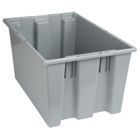 Contenants Stack & Nest, 12" x 23,5" x 15,5", Gris M & M Nord Ouest Inc
