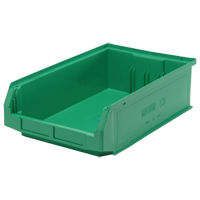 Contenants g&eacute;ants empilables, 12,375" la x 19,75" p x 5,875" h, Vert M & M Nord Ouest Inc