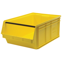 Contenants g&eacute;ants empilables, 18,375" la x 29" p x 11,875" h, Jaune M & M Nord Ouest Inc