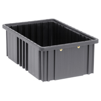 Bacs divisibles conducteurs, Polypropyl&egrave;ne, 10-7/8" la x 16-1/2" p x 6" h, Noir M & M Nord Ouest Inc