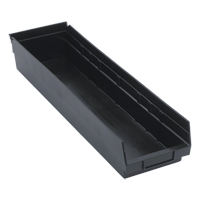 Bac pour &eacute;tag&egrave;re &eacute;conomique, 6-5/8" la, 4" h x 23-5/8" p, Noir M & M Nord Ouest Inc