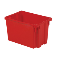 Contenants Stack-N-Nest Polylewton, 12,1" x 19,4" x 12,9", Rouge M & M Nord Ouest Inc