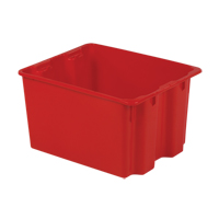 Contenants Stack-N-Nest Polylewton, 12" x 21" x 17", Rouge M & M Nord Ouest Inc