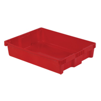 Contenants Stack-N-Nest Polylewton, 6,1" x 29,6" x 22,4", Rouge M & M Nord Ouest Inc
