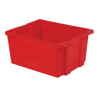 Contenants Stack-N-Nest Polylewton, 15,1" x 30,1" x 24", Rouge M & M Nord Ouest Inc