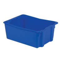 Contenants Stack-N-Nest Polylewton, 10,5" x 26,1" x 18,7", Bleu M & M Nord Ouest Inc