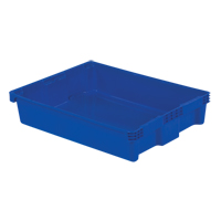 Contenants Stack-N-Nest Polylewton, 6,1" x 29,6" x 22,4", Bleu M & M Nord Ouest Inc
